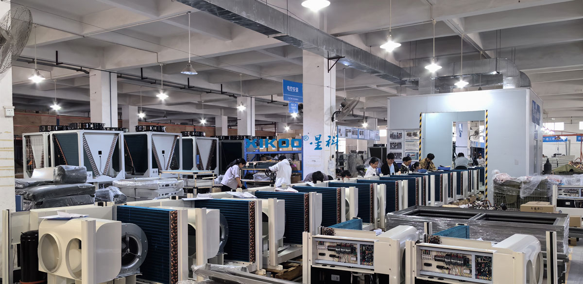 蒸發(fā)冷省電空調(diào)-環(huán)?？照{(diào)廠(chǎng)家生產(chǎn)車(chē)間