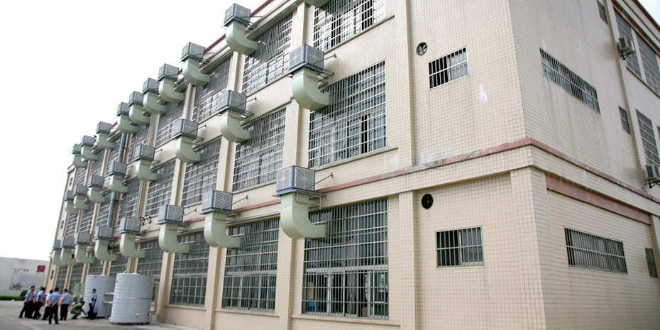 廣東某戒毒所生產車間選擇星科環(huán)?？照{冷風機