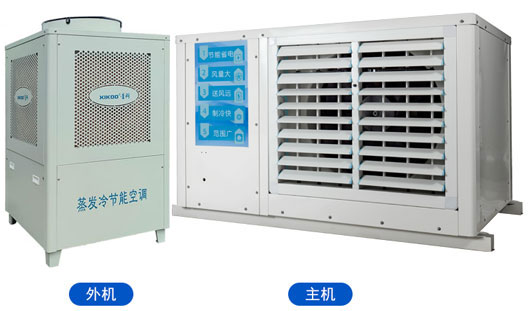 藥品倉儲倉庫整體控溫降溫應(yīng)用星科工業(yè)蒸發(fā)冷省電空調(diào)臥式射流機